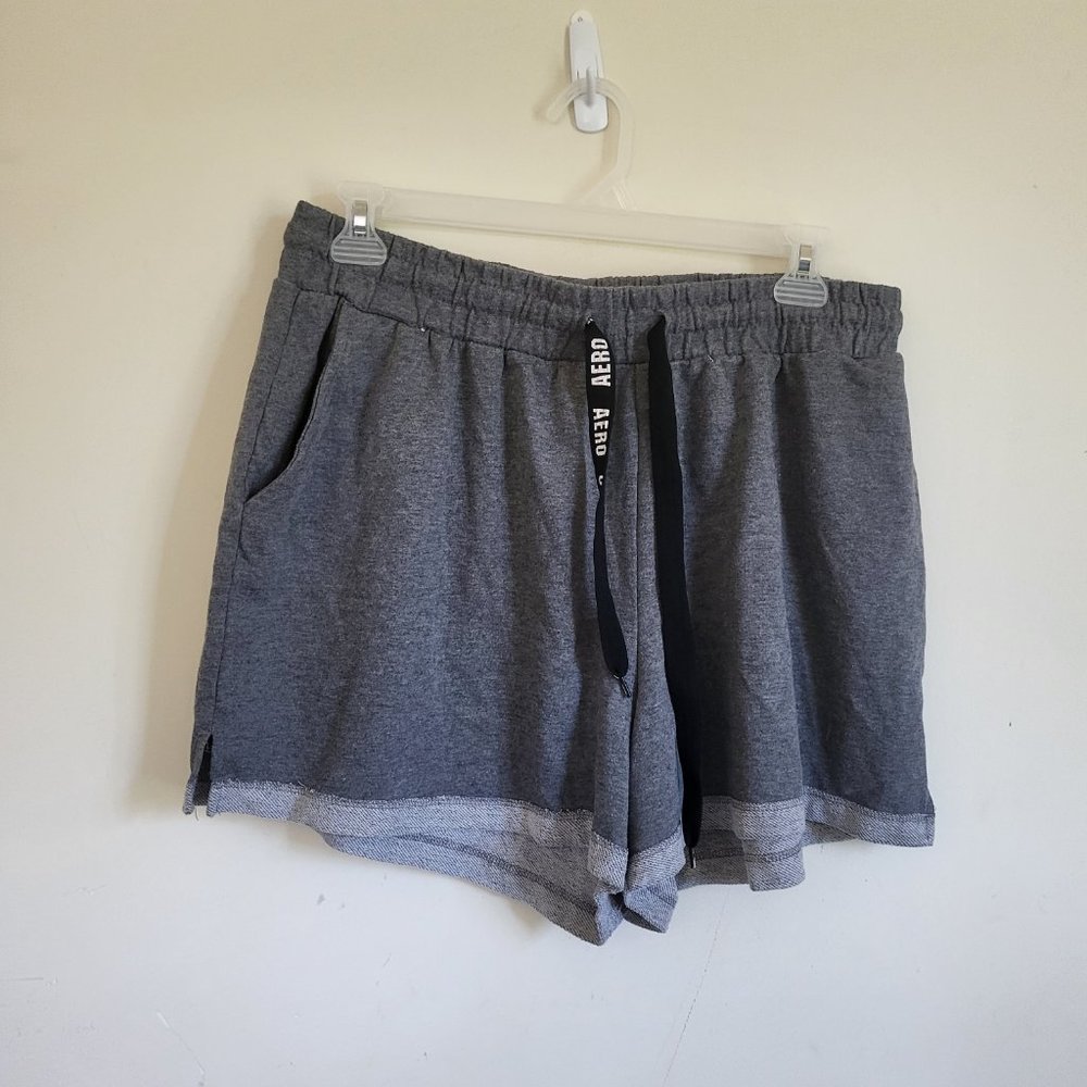 Aeropostale Grey Casual Fleece Shorts